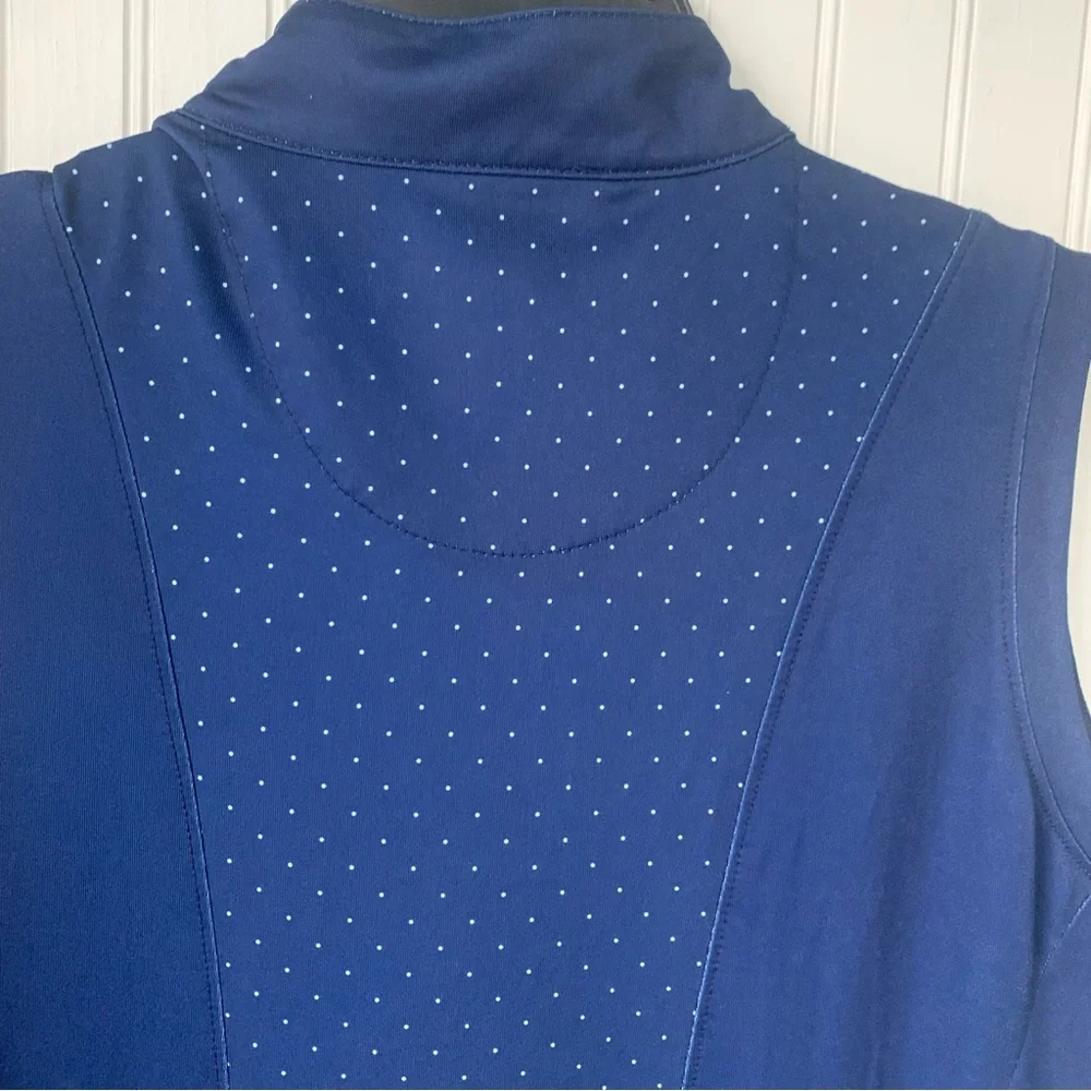 Pebble Beach (L) Dry Luxe Navy Sleeveless Dress with Light Blue Accents - Picture 7 of 7